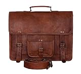 KPL Vintage 15 Inch Laptop Messenger Bag briefcase Satchel laptop bag for Men and Women