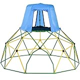 Kids Climbing Dome with Play Tent 10FT Jungle Gym Geodesic Dome Climber Outdoor Toys with Rust and UV Resistant Steel Frame Playground Dome Supports 1000lbs, for Kids Ages 3 to 10
