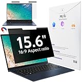 Peslv Magnetic Laptop Privacy Screen 15.6 inch for 16:9 Computer Monitor, 15' Removable Anti Glare Protector Blue Light Filter Shield Compatible with Lenovo Hp Dell Acer Asus Thinkpad Envy Xps
