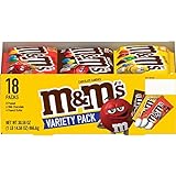 M&M'S Variety Pack Chocolate Candy Singles Size 30.58-Ounce 18-Count Box
