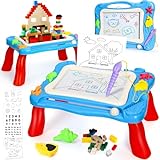 TOY Life Magnetic Drawing Board for Toddlers 1-3 Magnetic Doodle Board for Toddlers Drawing Table for Kids with Toy Building Blocks Doodle Board for Toys for Kids Xmas for Toddlers