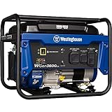 Westinghouse Outdoor Power Equipment 4650 Peak Watt Portable Generator, RV Ready 30A Outlet, Gas Powered, CO Sensor, CARB Compliant, Blue