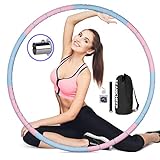 Weighted Detachable Exercise Ring, 2 to 5lb Adjustable, 8 Sections Portable for Indoor and Outdoor, Great for Adults and Beginners, by SEANCHEER