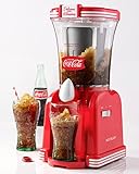 Nostalgia Coca-Cola 32-Ounce Retro Slush Drink Maker Slushie Machine for Home, Red