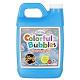 Lulu Home Bubble Concentrated Solution, 1 L/ 33.8 OZ Bubble Refill Solution Up to 2.5 Gallon for Kids Halloween Party Bubble Machine, Giant Bubble Wand, Bubble Blower Toys