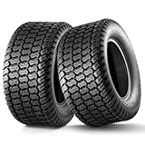 MaxAuto 23x10.50-12 Lawn Mower Tire,23x10.50x12nhs Turf Saver Tire Replacement for Riding Mower,Garden Tractor Cart,Turf Tire-2 Pack 4PR Tubeless Tires