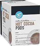 Amazon Brand - Happy Belly Hot Cocoa Pods Compatible with 2.0 K-Cup Brewers, Milk Chocolate Flavored, 24 Count