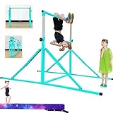 defulion Folding/Unfoldable Gymnastics Bar for Kids of 1-10 Level for 3-25 Years Old 5ft/6ft Gymnastic Kip Bar with 300lbs-500lbs Weight Capacity Gymnastic Training Horizontal Bar for Home Club Use