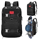 GoHimal Skateboard Backpack, Skateboard Bag Sports Backpack, Laptop Bag Multi-Sport Design for Men & Women