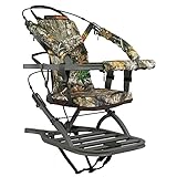 Summit SU81578 Mini Viper Edge Lightweight Portable Climbing Treestand with Adjustable Seat and Quickdraw Cable Retention for Stealth Hunting
