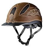 Troxel Performance Headgear Cheyenne Leather Riding Helmet Brown M