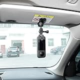PellKing Car Sun Visor Mount VLOG/Video Holder for iPhone Samsung Cell Phone GoPro Insta360 X3 X2 X RS R AKASO DJI Osmo Action 3 2 Camera and Accessories