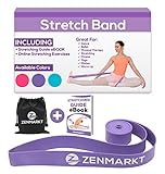 Zenmarkt Stretch Bands for Flexibility and Strength - Ballet Stretch Bands Ideal to Have as Dance Equipment in Every Competition - Suitable for Gymnastics, Cheerleading, and Pilates Training(Purple)