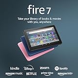 Amazon Fire 7 tablet, 7” display, read and watch, under $60 with 10-hour battery life, (2022 release), 16 GB, Black