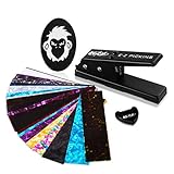 Mophead EZ Pickins Pick Punch Customizable Guitar Pick Making Kit with Pick Puncher, 20 Punch Cards, Shaping File and Pick Holder
