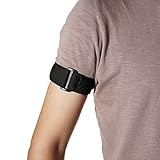 Glo-Shine Universal Elastic Adjustable Sport Armband Strap for All Models IPO with Silicone or Leather Case with Armband Slots (Black)