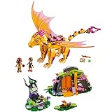 LEGO Elves Fire Dragon's Lava Cave 41175 Creative Play Toy for 8- to 12-Year-Olds