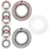 Glamlily 12 Pack 90s Zig Zag Style Circle Headbands with Teeth for Women's Hair Accessories (3 Assorted Colors)