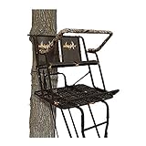 Muddy MLS2300 Partner 17 Foot Adjustable Outdoor 2 Person Hunting Ladder Tree Stand with Lumbar Support and Silencers (2 Pack)