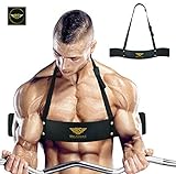 Arm Blaster for Biceps & Triceps Dumbbells & Barbells Curls Muscle Builder Bicep Isolator for Big Arms Bodybuilding & Weight Lifting Support for Strength & Muscle Gains by Be Smart (Black)