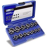 Impact Bolt & Nut Remover Set, 13 Pieces Bolt Extractor Tool Set with Solid Storage Case Chrome-Molybdenum Steel, Easy to Remove the Rusty and Stubborn Sokets and Bolts