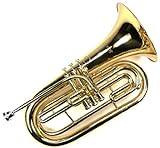 Advanced Monel Pistons Marching Baritone Key of Bb w/Case & Mouthpiece-Gold Lacquer Finish