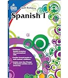 Carson Dellosa Skill Builders Spanish I Workbook—Grades 6-8 Reproducible Spanish Workbook With Spanish Vocabulary, Common Words and Phrases for Conversational Skills (80 pgs)