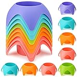 8-Pack Beach Sand Coasters Drink Cup Holders - Must-Have Beach Accessories for Women, Adults, and Families on Beach Vacation - Multicolor