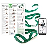 The Original Stretch Out Strap with Exercise Poster, USA Made Top Choice Stretch Out Straps for Physical Therapy, Yoga Stretching Strap or Knee Therapy Strap by OPTP