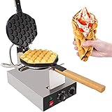 GorillaRock Bubble Waffle Maker Electric Non Stick Egg waffle machine 360 Rotated Stainless steel (110V)
