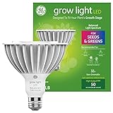 GE Grow LED Light Bulb for Plants Seeds and Greens with Balanced Light Spectrum, PAR38 Floodlight (1 Pack)