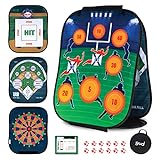 GUD Football, Baseball & Darts Sports Games Toy, Yard Lawn Outdoor & Indoor Birthday Gifts Target Football Toy, Kids Set, Toss Toys, Boys Gifts Year Old Ages