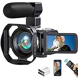 SPRANDOM Camcorder 4K Video Camera 56MP 30FPS WiFi Vlogging Camera Camcorders with Microphone 3.0 HD Touch Screen Vlog Camera for YouTube with IR Night Vision and Remote Control