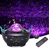 Galaxy Projector, Star Projector Night Light with Voice Control, Timing Setting, 21 Lighting Effects, 3 in 1 Ocean Wave, Galaxy and Star Night Light Projector for Baby, Kids, Adults, Home Theatre