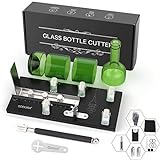 Glass Bottle Cutter, Upgraded Glass Cutter for Bottles & Glass Cutter Bundle - DIY Machine for Cutting Wine, Beer or Soda Round Bottles & Mason Jars, Perfect Score Bottle Cutter