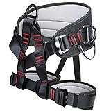 Adjustable Thickness Climbing Harness Half Body Harnesses for Fire Rescuing Caving Rock Climbing Rappelling Tree Protect Waist Safety Belts