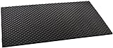 Rubber-Cal Maxx Tuff Heavy Duty Protective Mat, Black, 12mm x 4 x 6-Feet