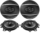 PIONEER TS-A1676R 6.5 Inch 3-Way 320 Watt Car Coaxial Stereo Speakers Four (4) Speakers Included