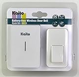 Kaito KA114 Plug-in Digital Battery-free Wireless Doorbell with Self-powered Pushbutton and 38 Selectable Ring Tones