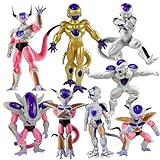 Beruwod Goku Action Figure Frieza Battle Pack,Set of 8 Frieza Actions Figures,PVC Anime Classic Characters Model for Children Birthday&Christmas Party Favors