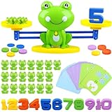 STREET WALK Frog Balance Counting Toys, Cool Math Games, Fun Interactive Children's Birthday Gifts, STEM Learning Education Kids Preschool Toys for Boys Girls for Ages 3+ Year Old(Green.)