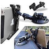 Randconcept 3-in-1 Tablet Holder Car Air Vent Mount - [ Strong Suction Cup Version ] Universal Dashboard Windshield Cradle for iPad, iPad Mini, Galaxy Tab | Fits All 6'- 10.5' Tablets
