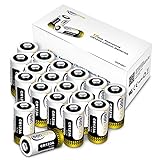 CR123A 3V Lithium Battery, Keenstone 18 Pack Non-Rechargeable UL Certified 3V Lithium Batteries