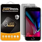 Supershieldz (2 Pack) Designed for Apple iPhone 8 Plus and iPhone 7 Plus (Privacy) Anti Spy Tempered Glass Screen Protector, Anti Scratch, Bubble Free
