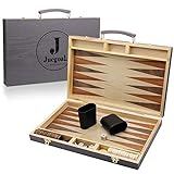 Juegoal 15' Wooden Backgammon Board Game Set for Kids Adults
