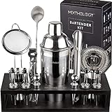 Mixology Bartender kit | 31 Piece Professional Bartender Set by Mixthology - bar Tools, Accessories, and bar Sets for The Home by Bartenders. Gift The Perfect Cocktail Shaker