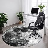 Khalidah Office Chair Mat for Hardwood & Tile Floor, 47' × 47' Computer Chair Mat for Rolling Chair, Under Desk Low-Pile Rug, Multi-Purpose Floor Protector for Home Office