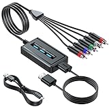 Male Component to HDMI Converter with Scaler Function for DVD/ STB with Female Component Output, RGB to HDMI Scaler Converter with HDMI and Component Cables, YPbPr to HDMI Converter…