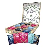 Pukka Tea Valentine Gift Box | Herbal Health Wellness Tea | Relax Selection Organic Tea | 45 Tea Bags, 5 Flavors