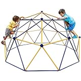 Hisecome Climbing Dome,10FT Dome Climber for Kids 3 to 8 Outdoor Play Equipment,Supports up to 800lbs Jungle Gym,Comes with 5 Outdoor Fixing Nails, Much Safer,Anti-Rust, Easy Assembly, Gift for Kid
